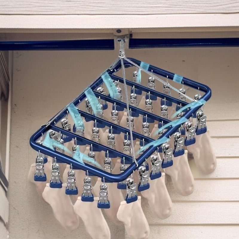 소형 가정용 알루미늄 방수 강력 건조대 다용도 빨래집게 녹걸이