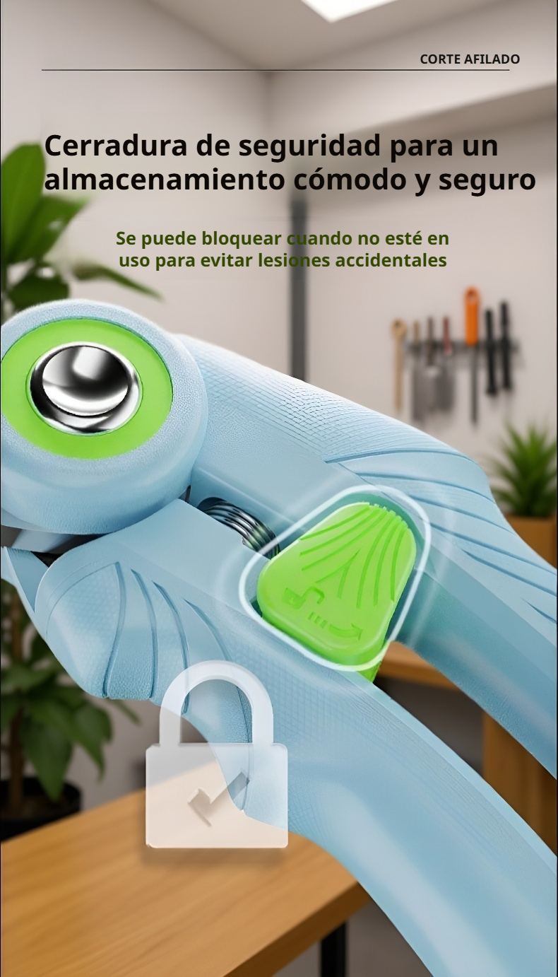 Tijeras de poda profesionales utilizadas por jardineros expertos