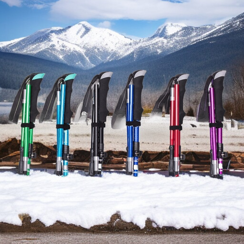 초경량 5절 접이식 알루미늄 등산 스틱