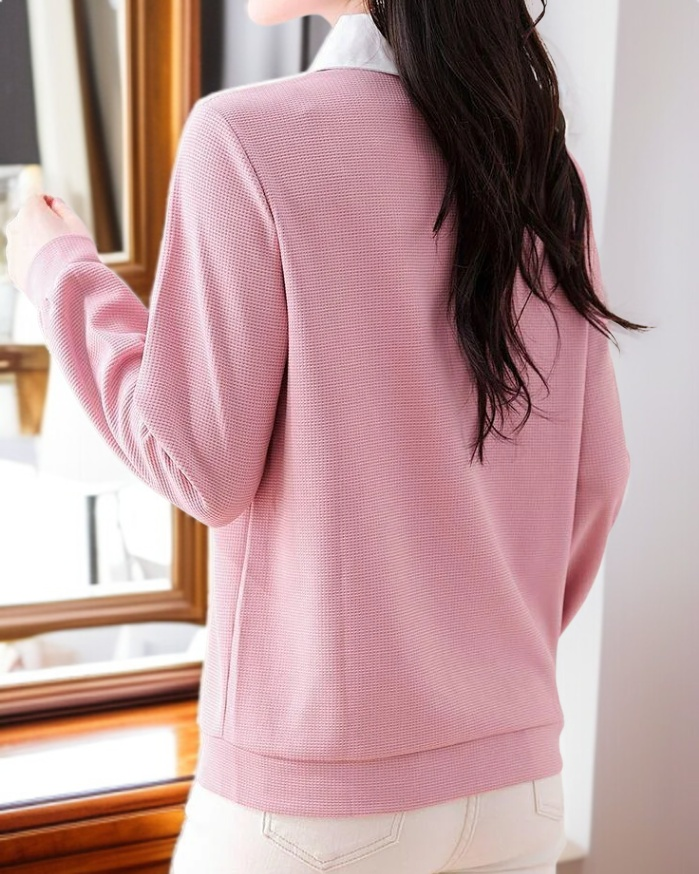 여성 긴팔 셔츠 후면 이미지