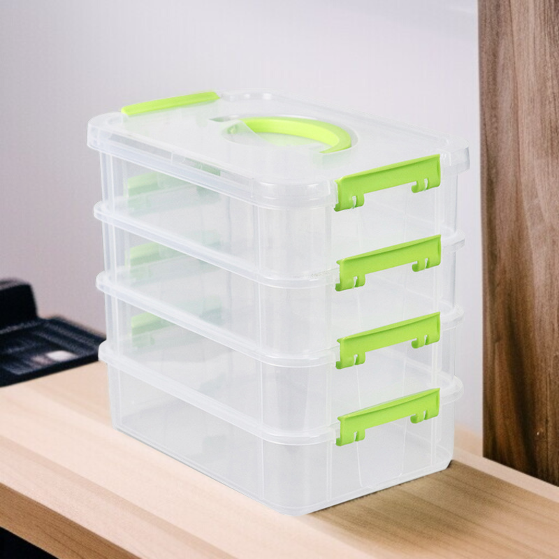 투명 약품 상자 부품 조립 수납함 분격 수납함 투명 약품 상자 장난감