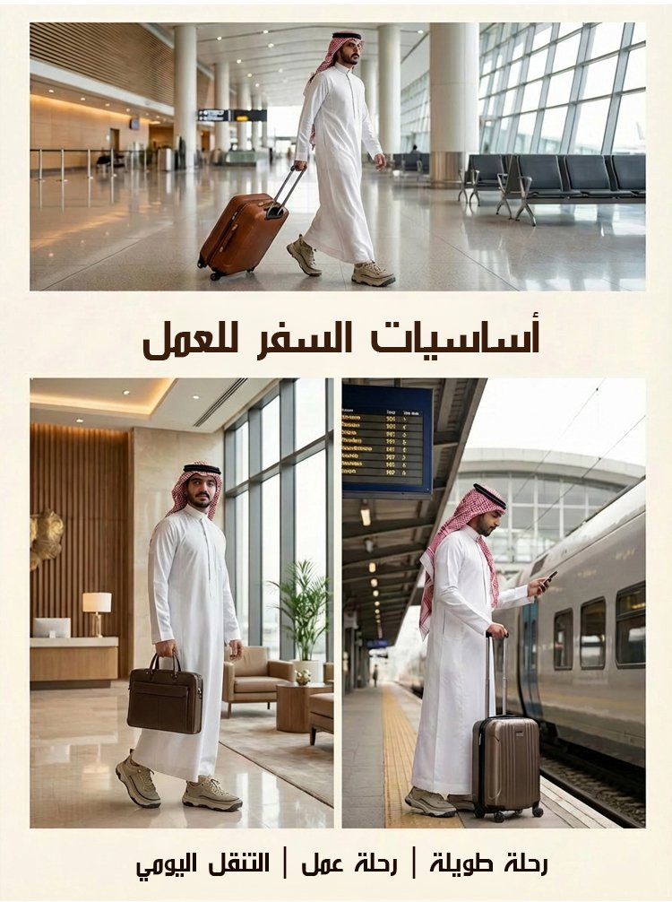 (قصة فضفاضة، تهوية مثالية) حذاء رجالي بنعل سميك وتصميم واسع للراحة