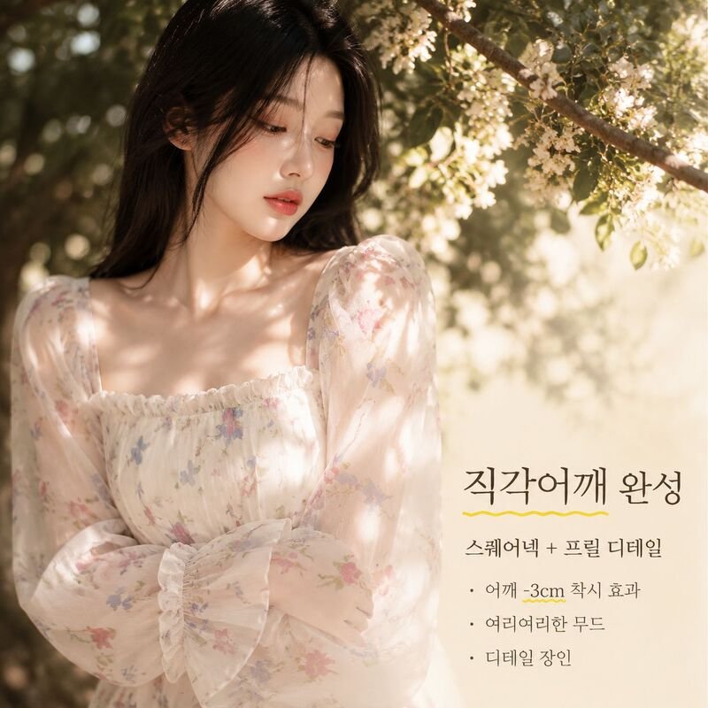 신상 프렌치 하이웨이스트 요정 퍼프 스커트