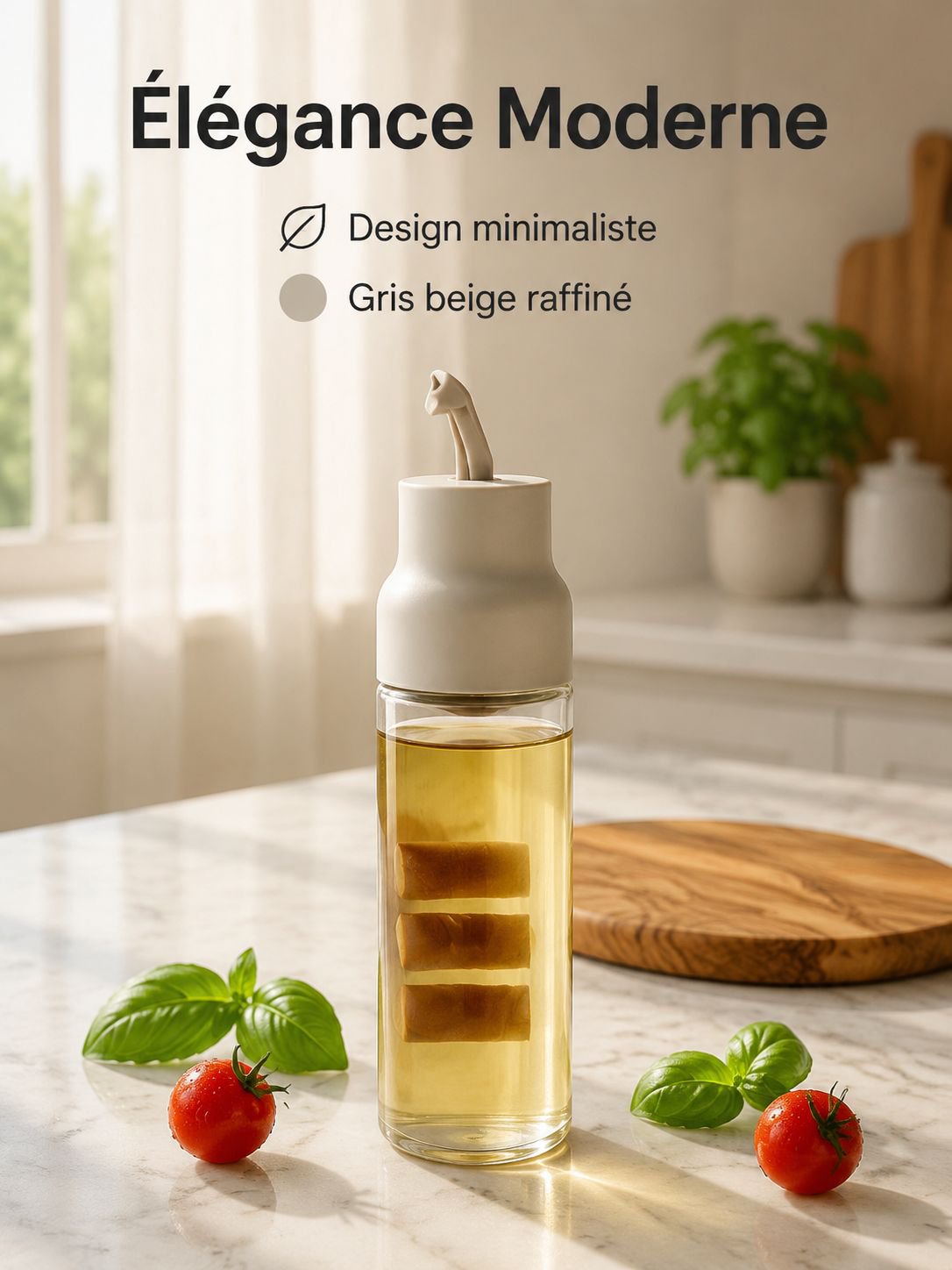 Bouteille à huile et sauce soja à ouverture automatique