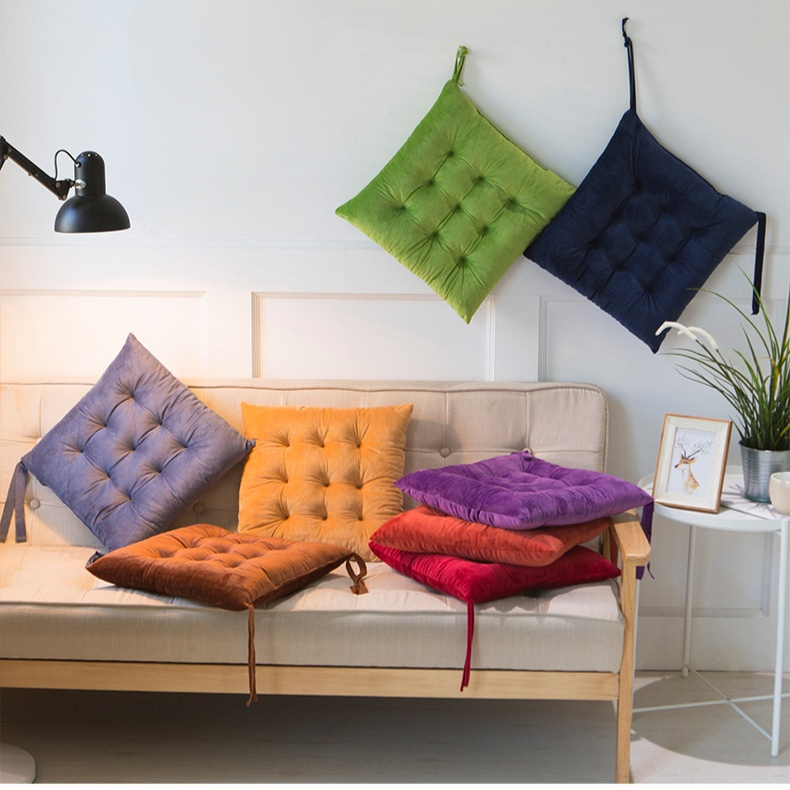 Cojín de silla de terciopelo cristal 