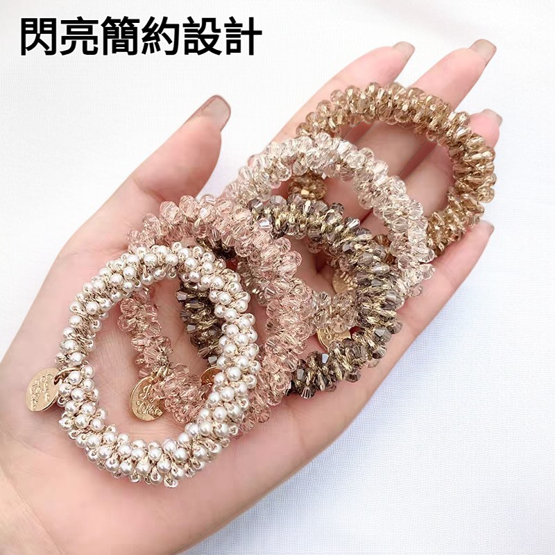 閃亮簡約百搭馬尾髮繩