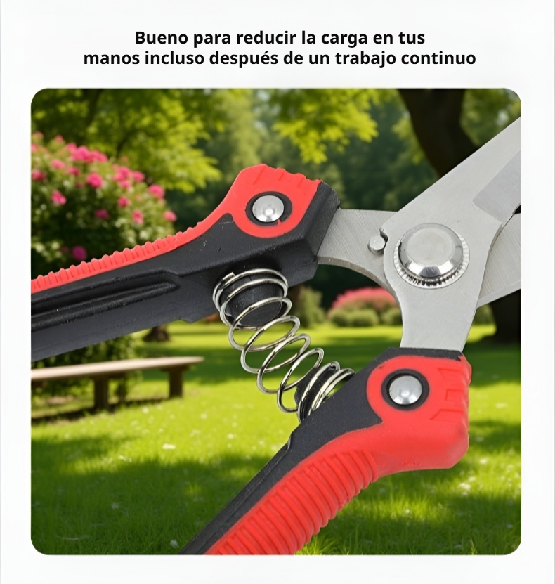 Tijera para árboles y arbustos de acero profesional