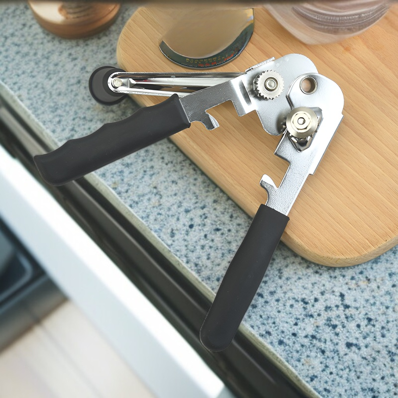 فتاحة علب يدوية للمطبخ، أداة فتح العلب الآمنة