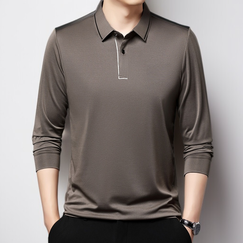 남자 긴팔 셔츠 비즈니스 캐주얼 솔리드 레깅스 긴팔 셔츠 아빠 상의 캐주얼 셔츠