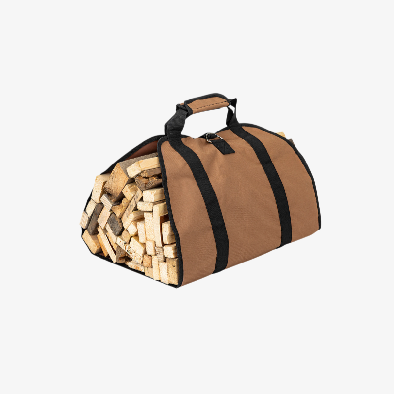Firewood storage bag made of thick canvas
