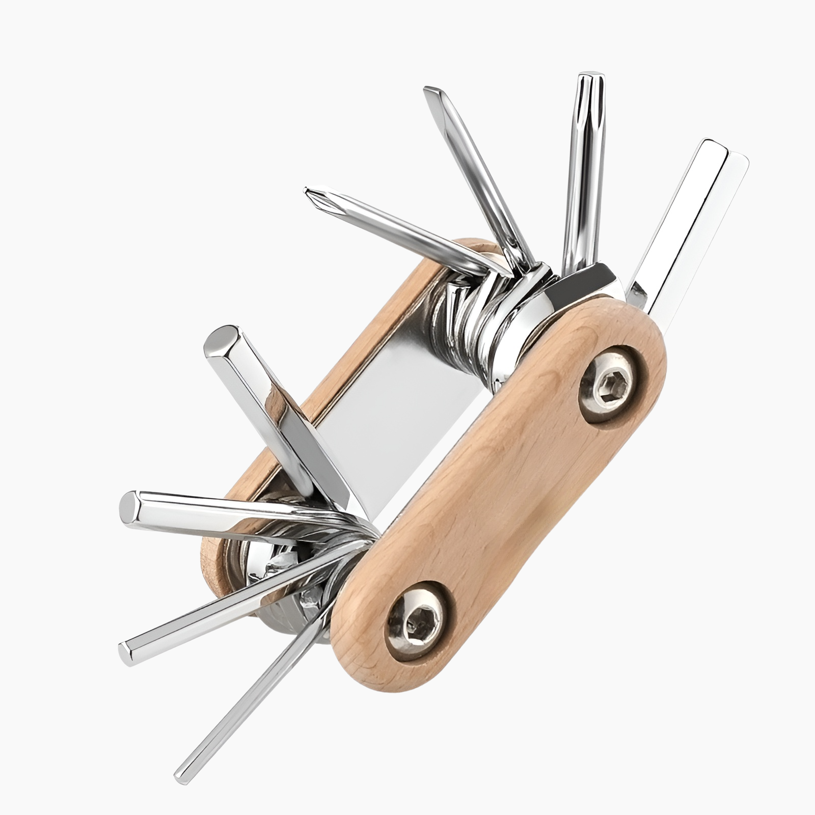 国境を越えた自転車ツールミニ折りたたみツール8-in-1折りたたみドライバー多機能折りたたみ修理ツール