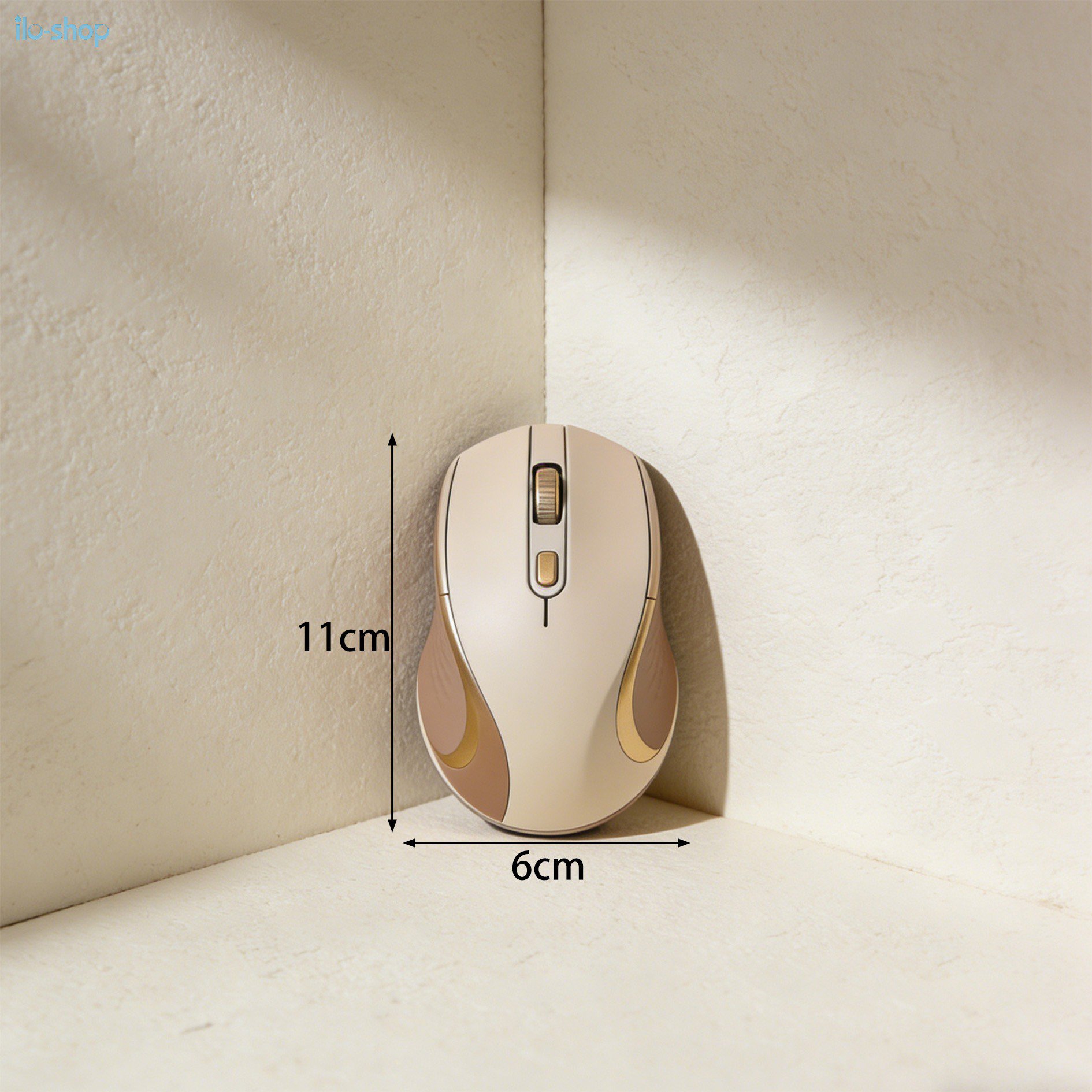 인체공학적 디자인의 무선 마우스