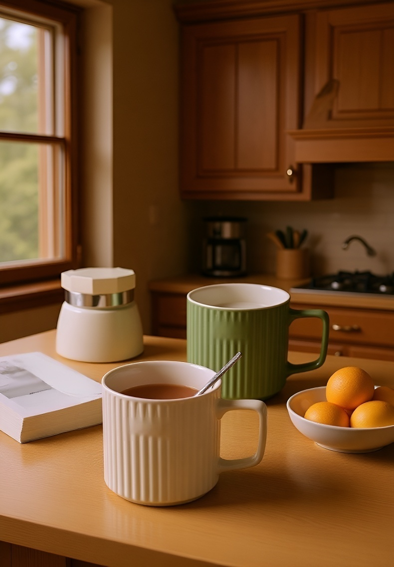 차가운 음료를 위한 세라믹 컵