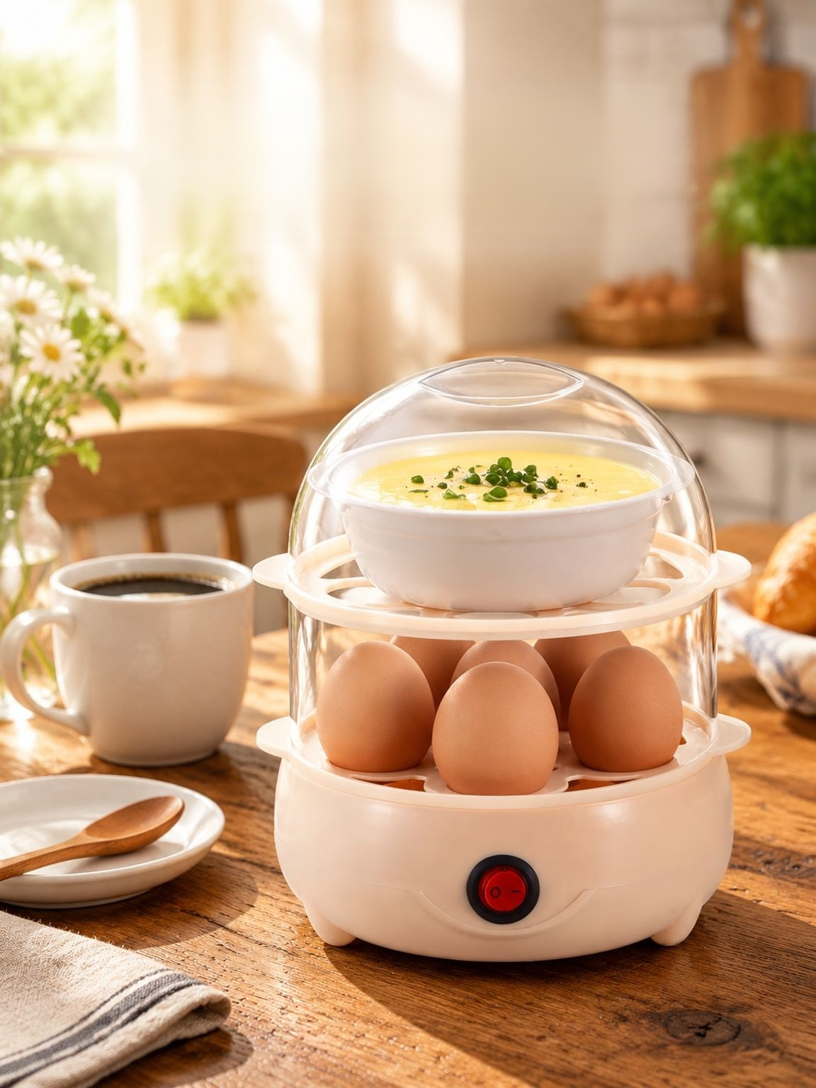 Dampfgargerät für Eierpudding – Haushaltsgerät