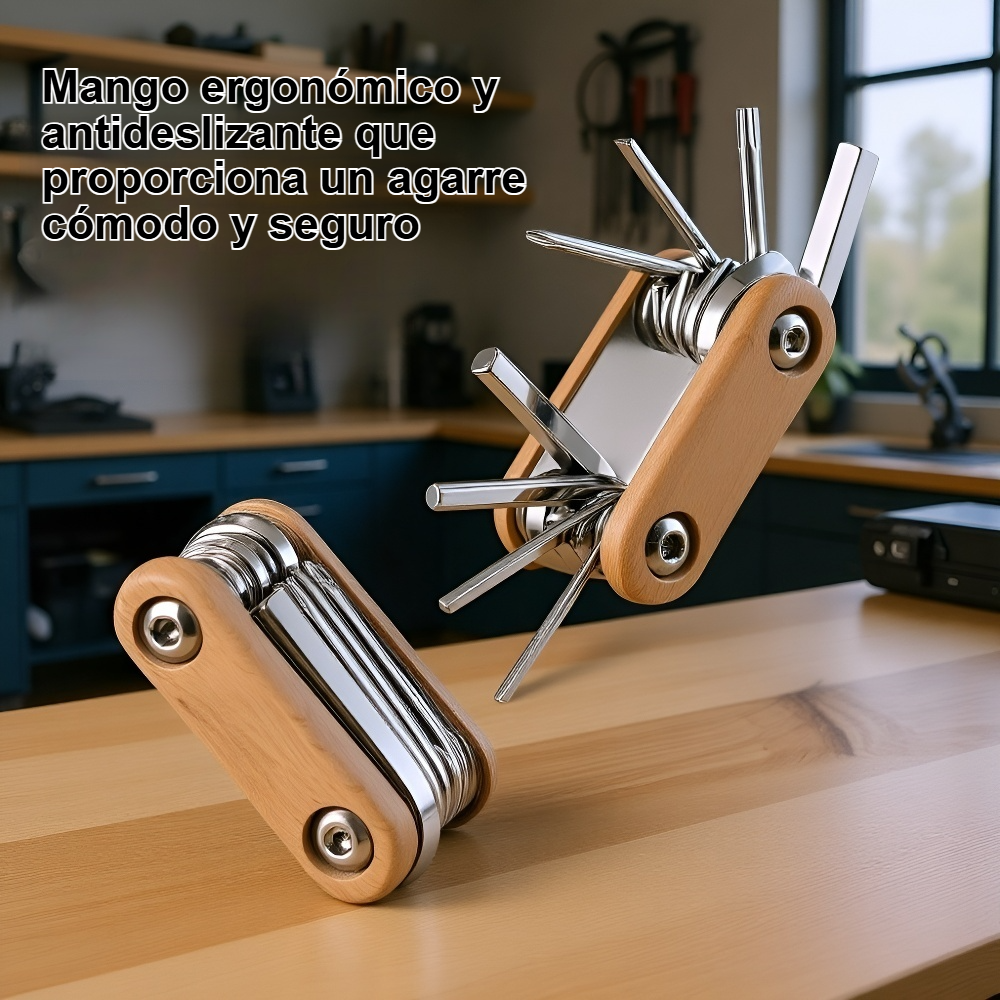 Destornillador plegable 8 en 1