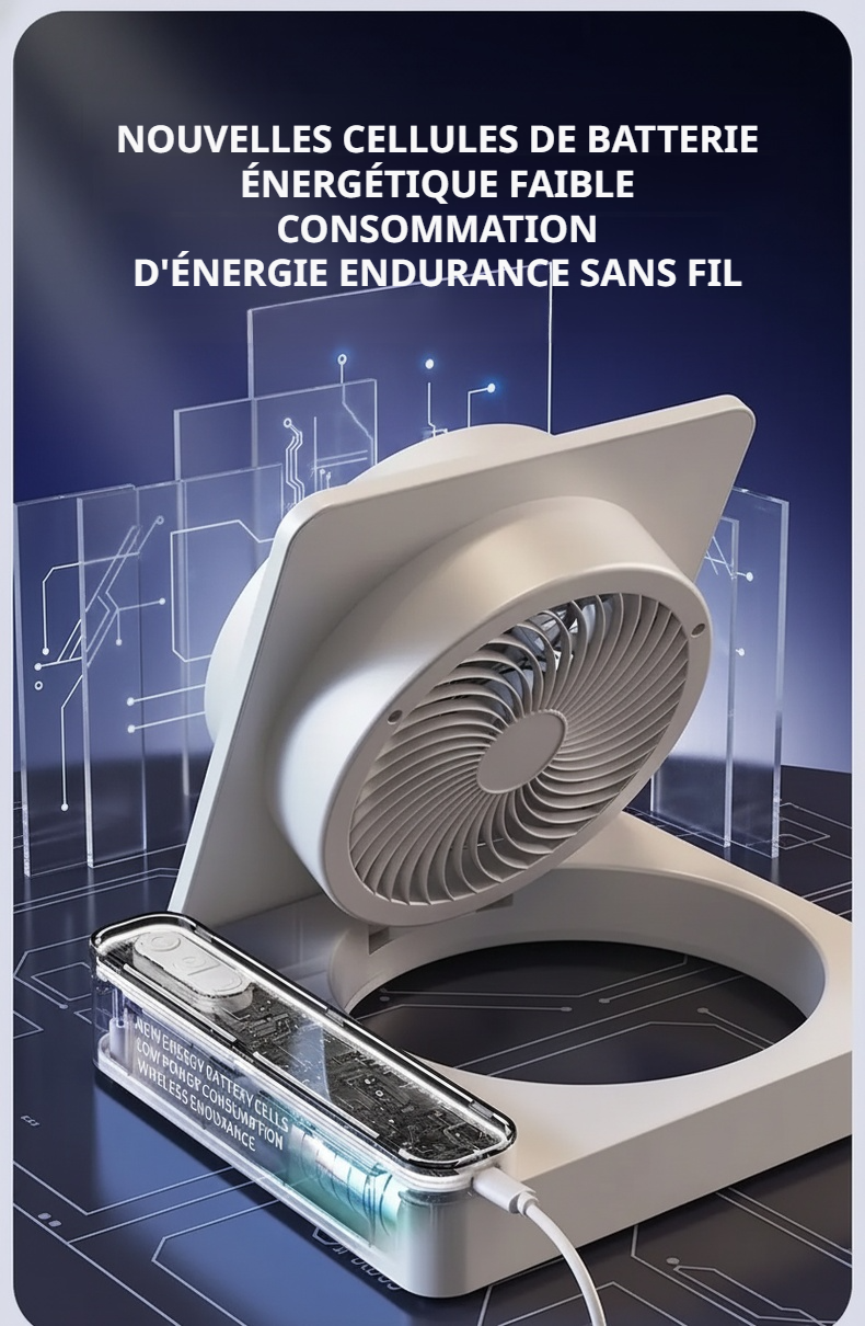 Ventilateur pliable facile à transporter