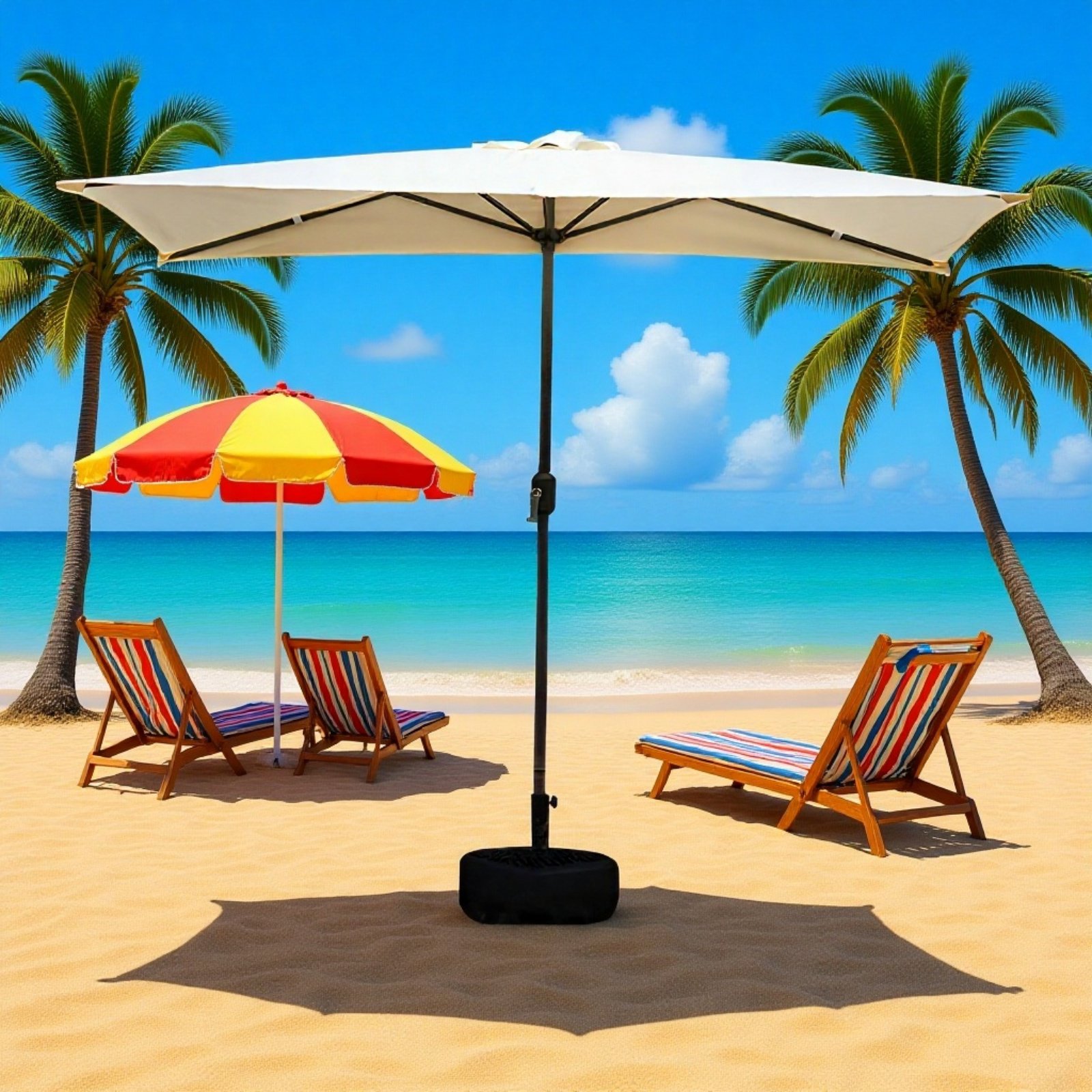 パラソル ガーデンパラソル長方形 壁に立てかけ 130*250cm 大型 高さ調節可能 1.1m~2.58m高さ調整可能 防水 UVカット日除け 断熱户外 アウトドア用・ 庭 ・ベランダ・ バルコニー