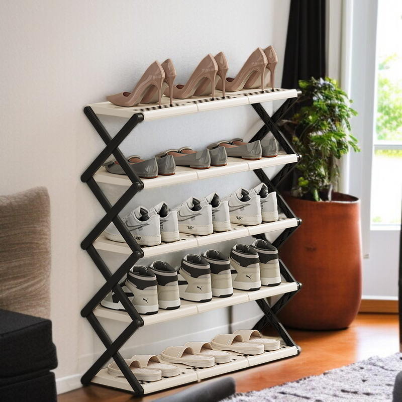 Mehrstöckiges Schuhregal für den Hausgebrauch Regal faltbar tallationsfreies Schuhregal TürSchuhschr