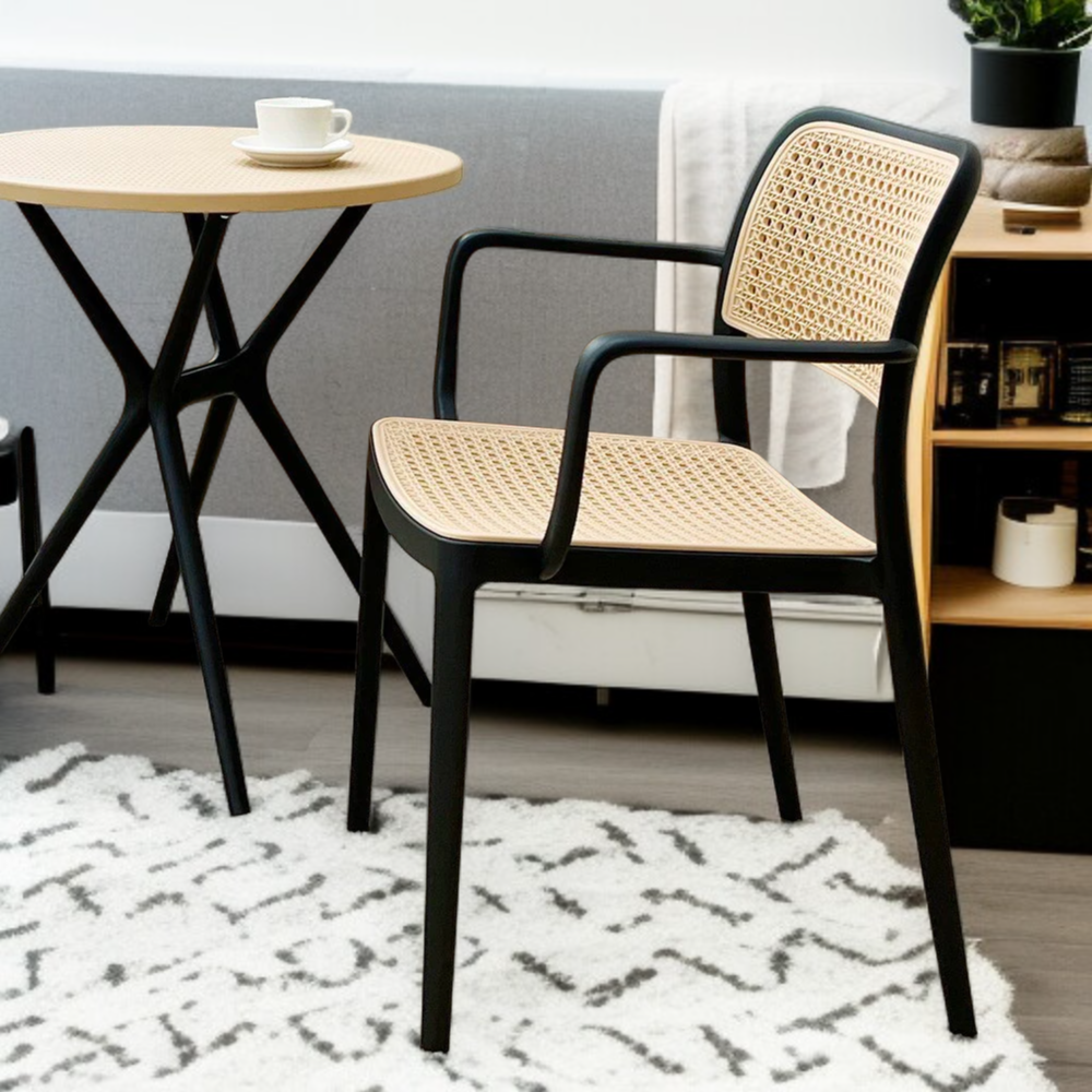 라탄 모카 암체어 야외 카페 테라스 장식용 의자