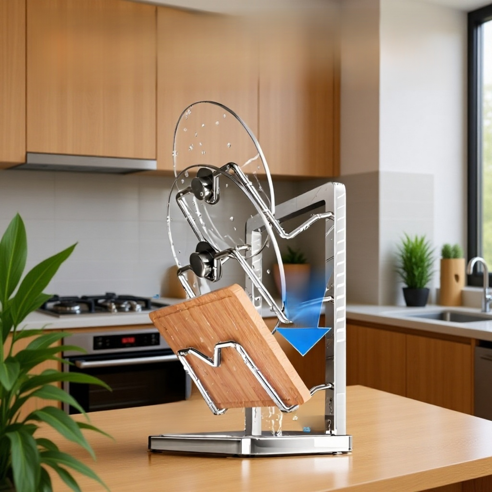 주방 조리대 냄비 뚜껑 걸이