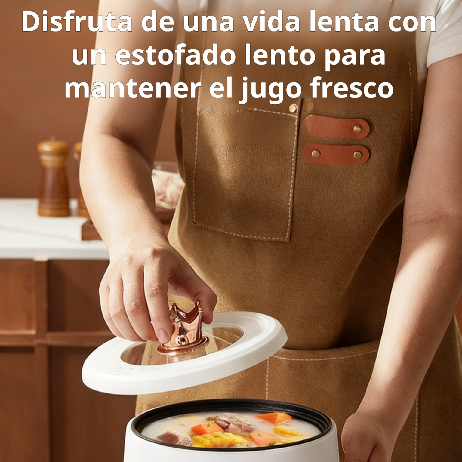 Olla eléctrica multifuncional para el hogar con revestimiento antiadherente