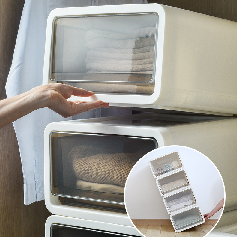 特大號塑料收納箱 抽屜式多層整理櫃 衣物儲物箱