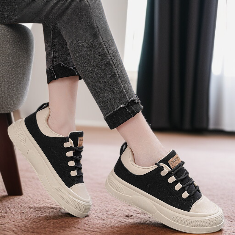 통굽 운동화 키높이 화이트 슈즈 여성 캐주얼 운동화 봄 학생 스트리트화