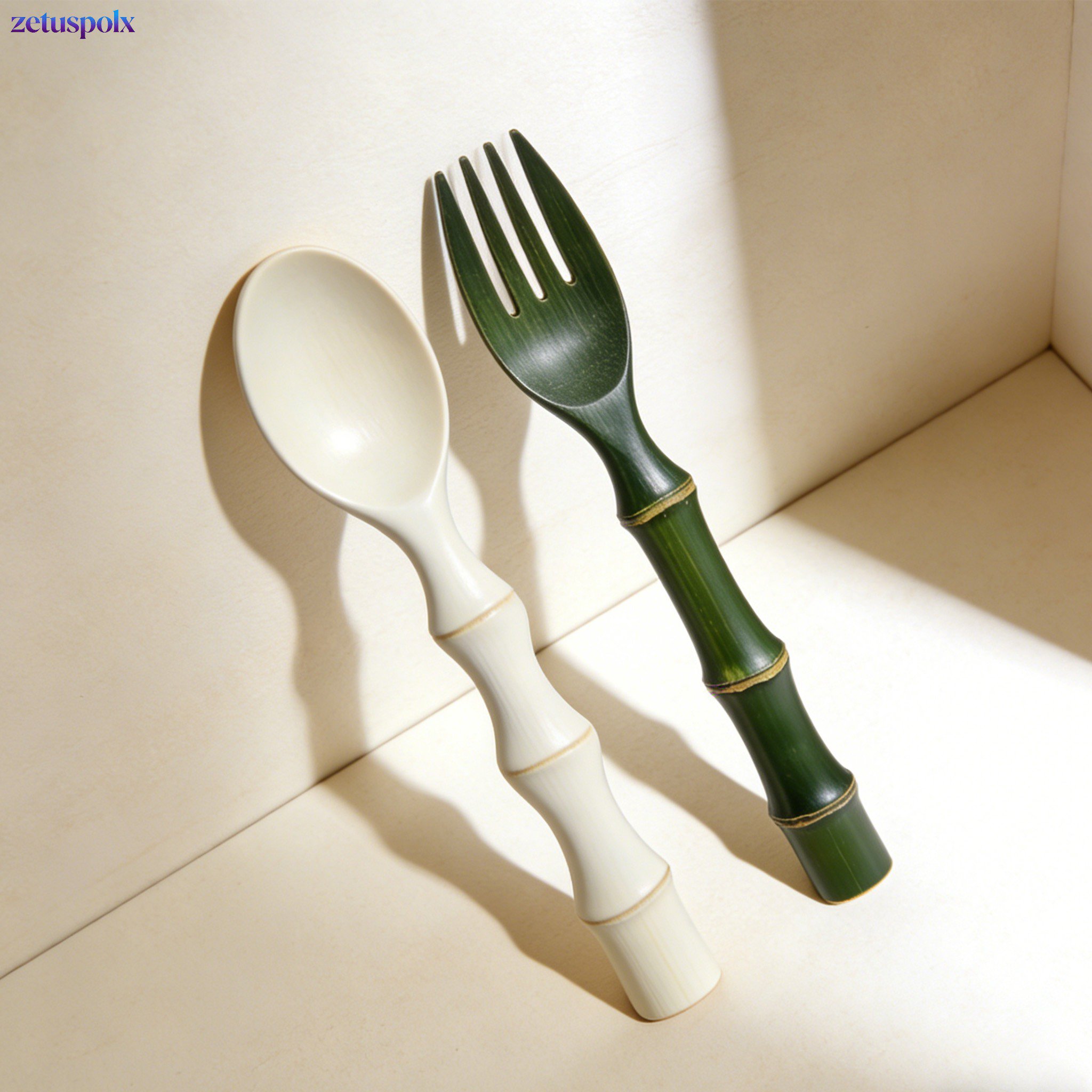 Bamboo tableware set