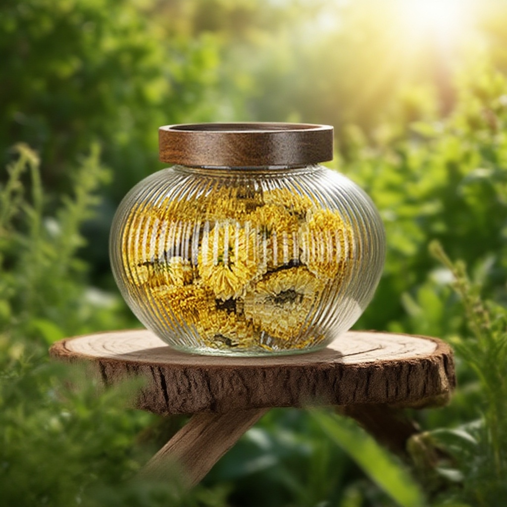 木蓋透明雜糧儲物瓶