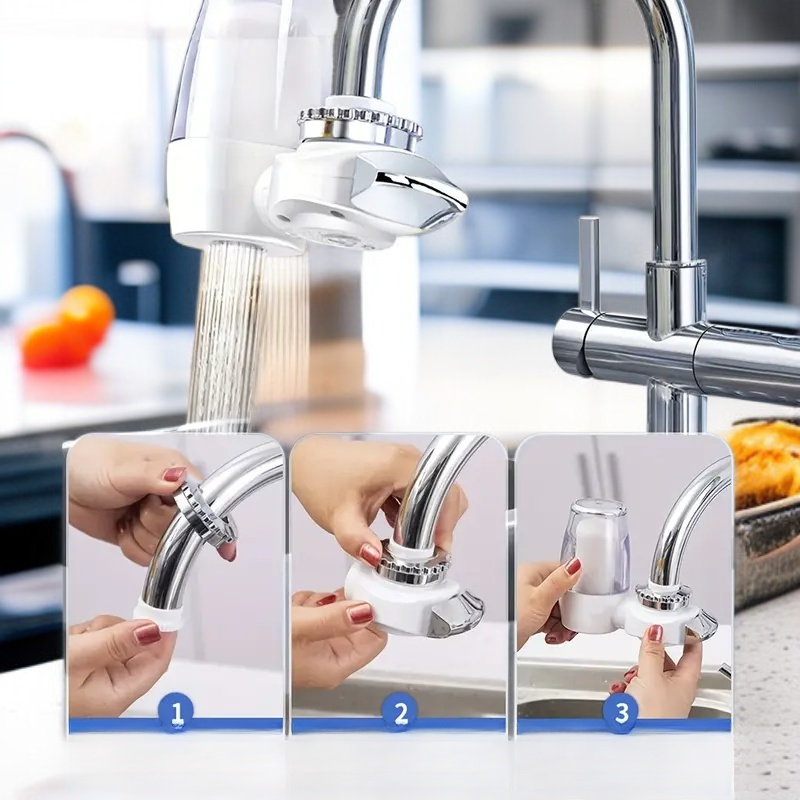 주방 필수품: 활성탄 수도꼭지 필터로 수돗물 정수, 가족 건강 보호