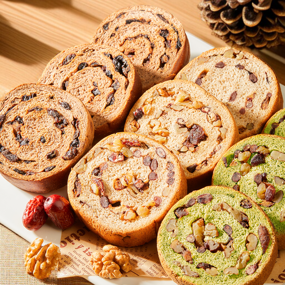 砂糖不使用全粒粉ナッツパン