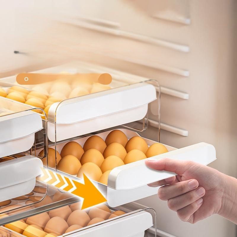 Egg storage box drawer style