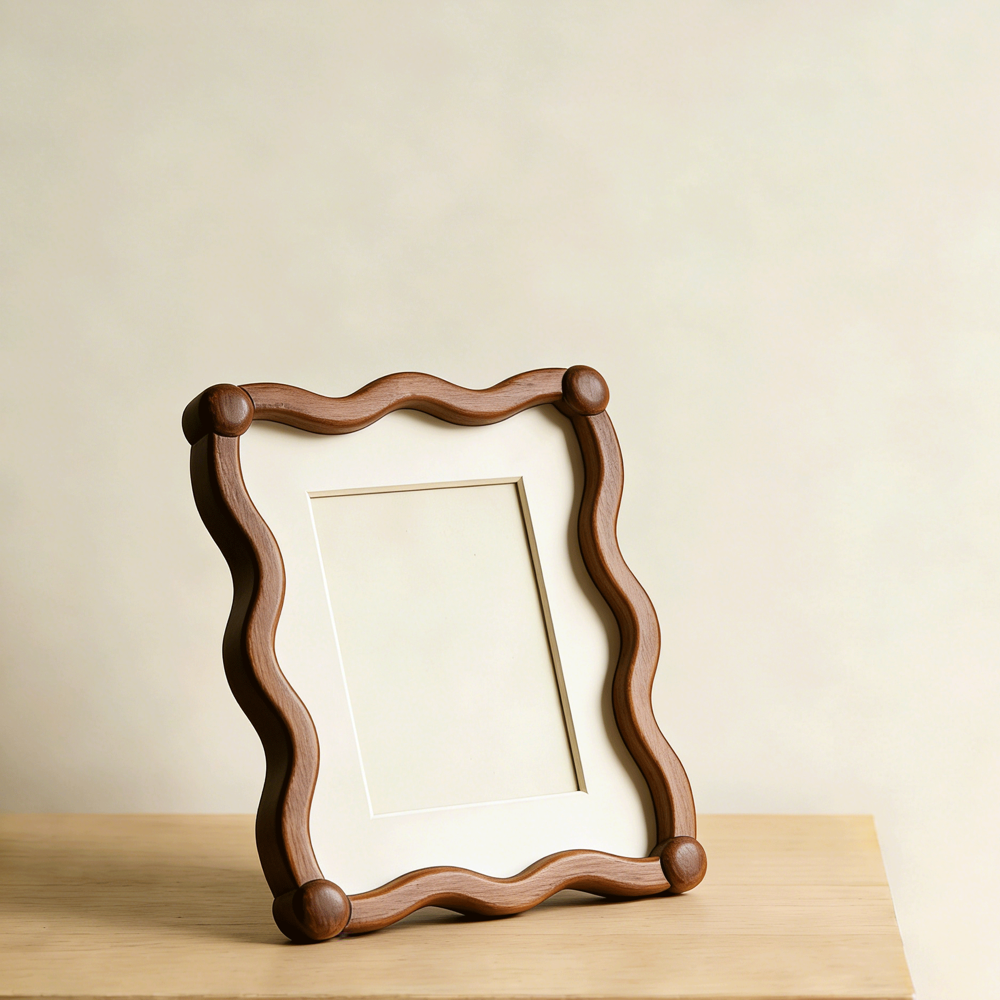 Juego de 5 marcos de fotos de madera