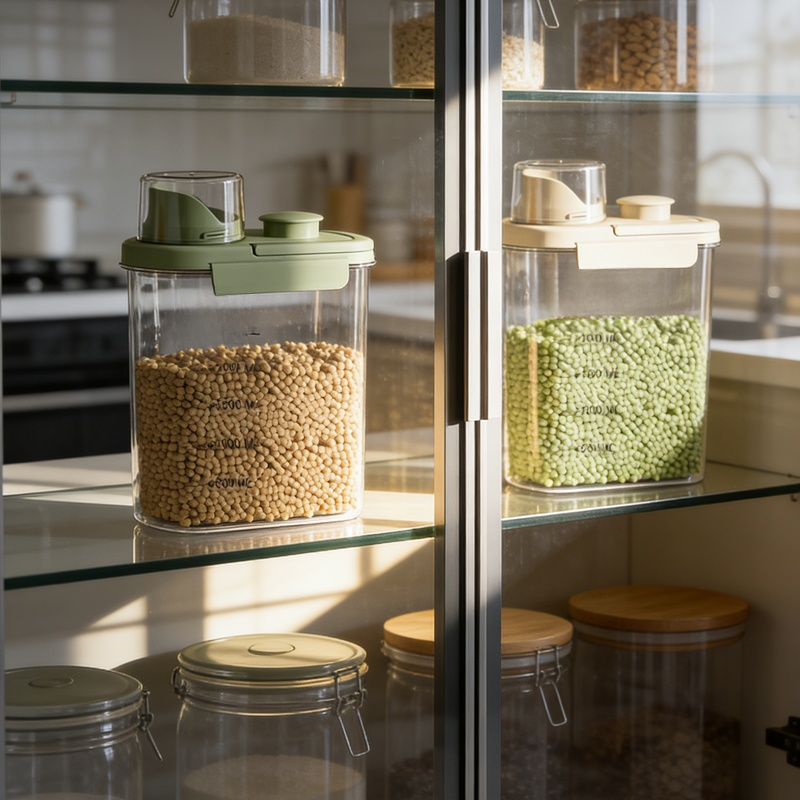 Food-Grade Transparent Airtight Storage Tank Kitchen Fresh-Keeping Box