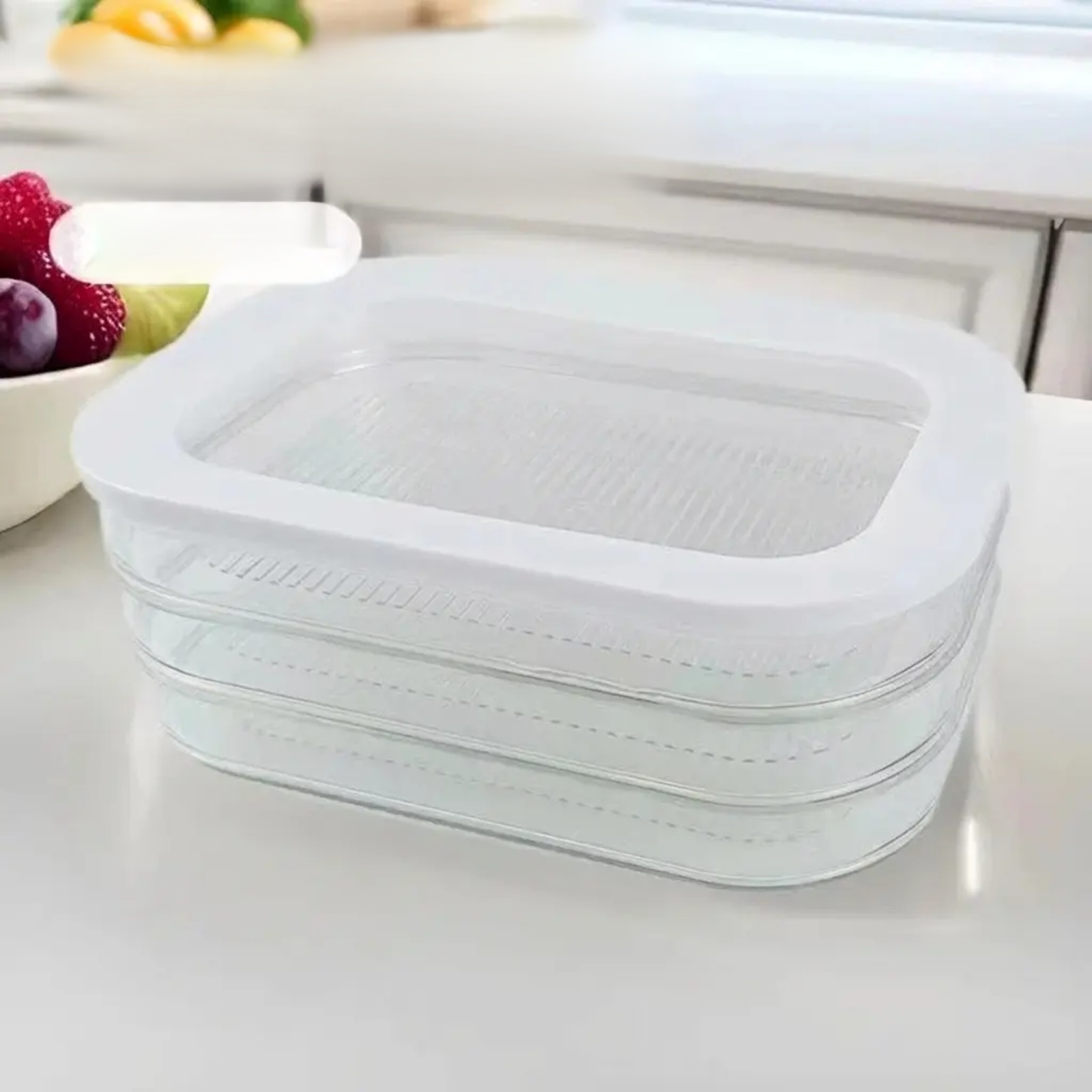 Transparent food storage containers