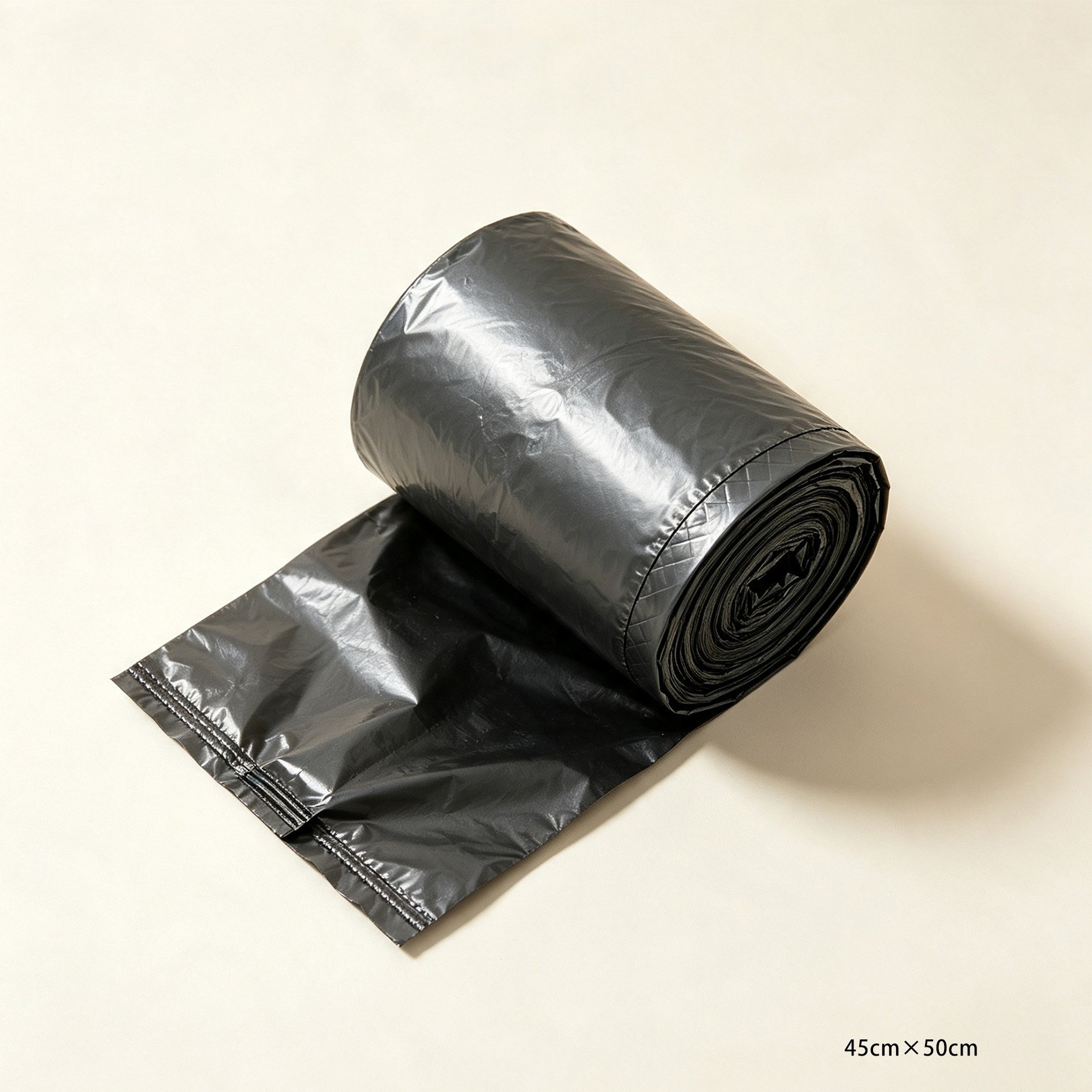 Durable leak-proof garbage bags in roll