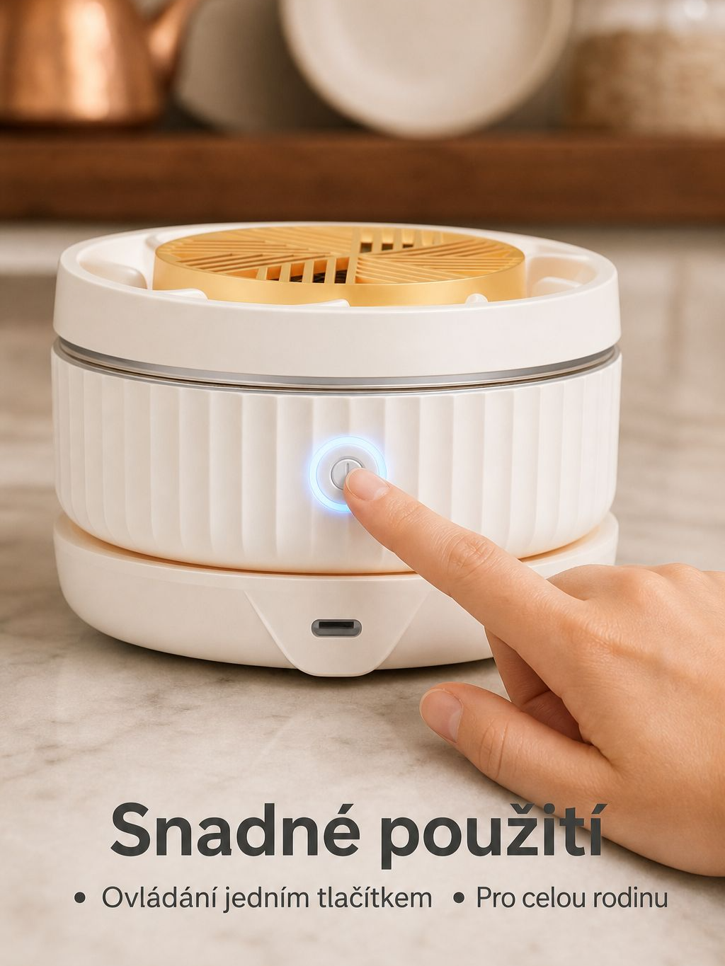 Multifunkční bezdrátový elektrický čistič a sterilizátor ovoce a zeleniny