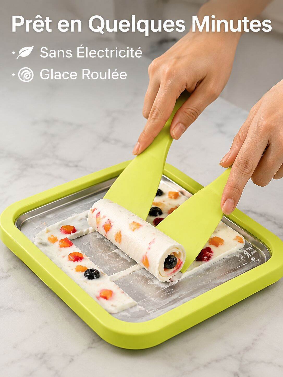 Plaque à glace roulée maison, faites facilement vos propres glaces
