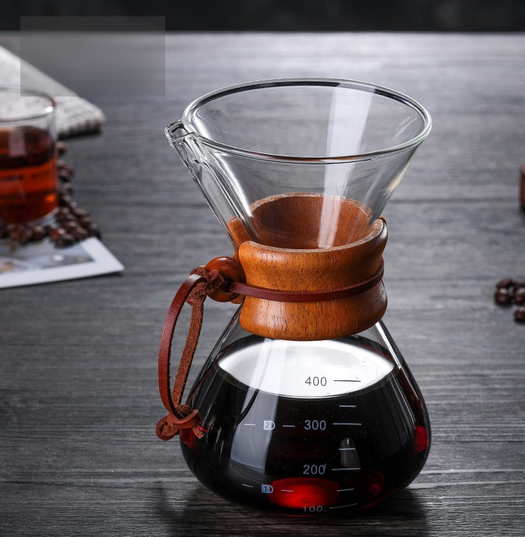 Hitzebeständiger Glas-Kaffeekanne