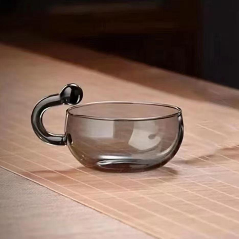 新款耐高溫煙灰色手工鼠尾壺茶具煮茶壺