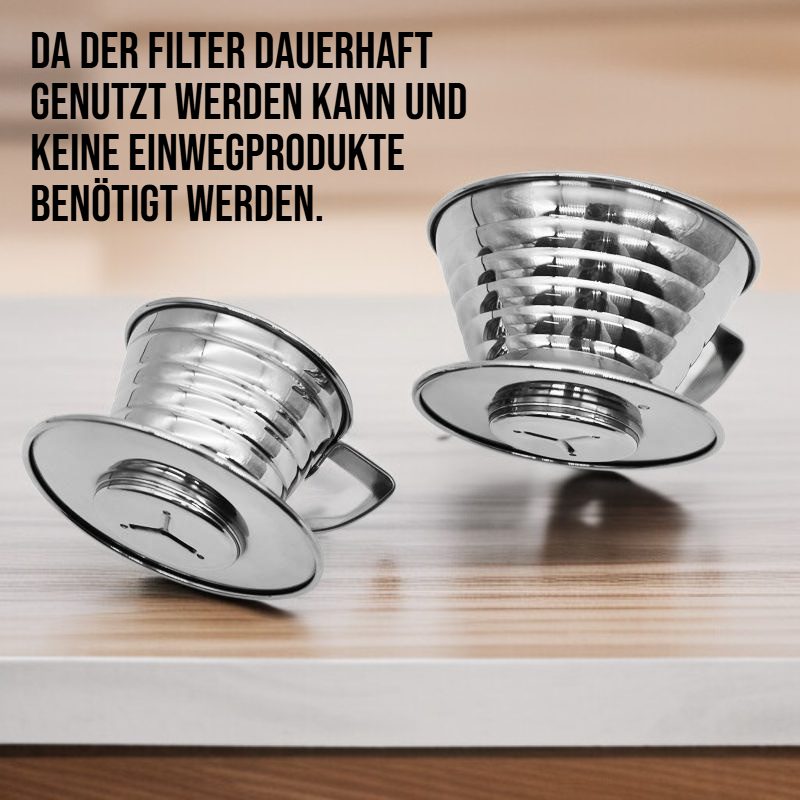 Edelstahl Kaffeefilter Tasse