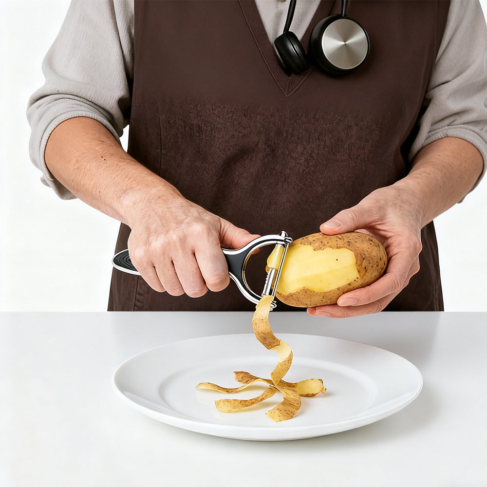 じゃがいも皮むきに便利なキッチンピーラー