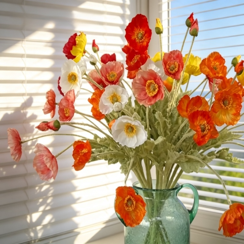 Artificial Poppy Plants