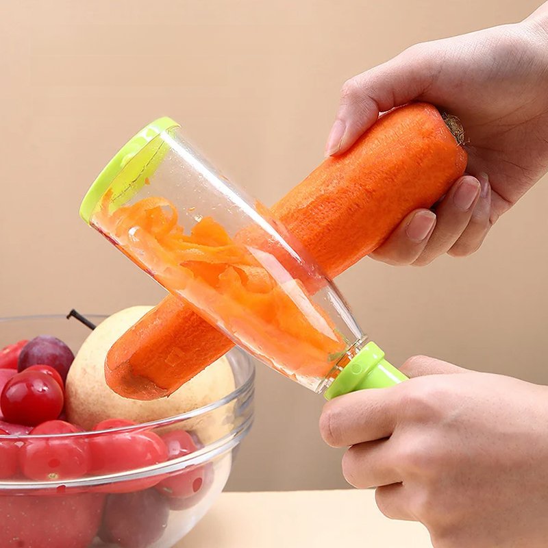 Éplucheur de fruits manuel en acier inoxydable