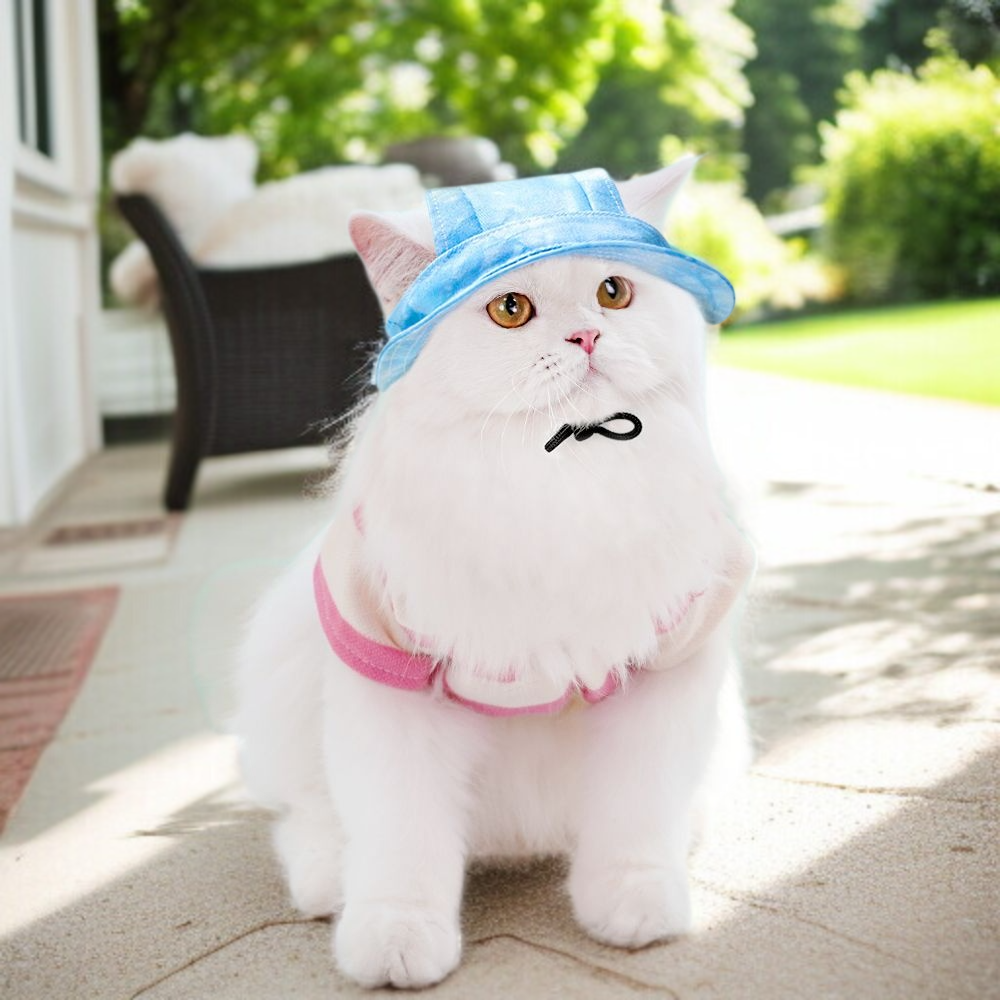 流域の帽子 かわいい 調節可能な王女の帽子 綿の耳絞め防止 耳日よけ流域の帽子