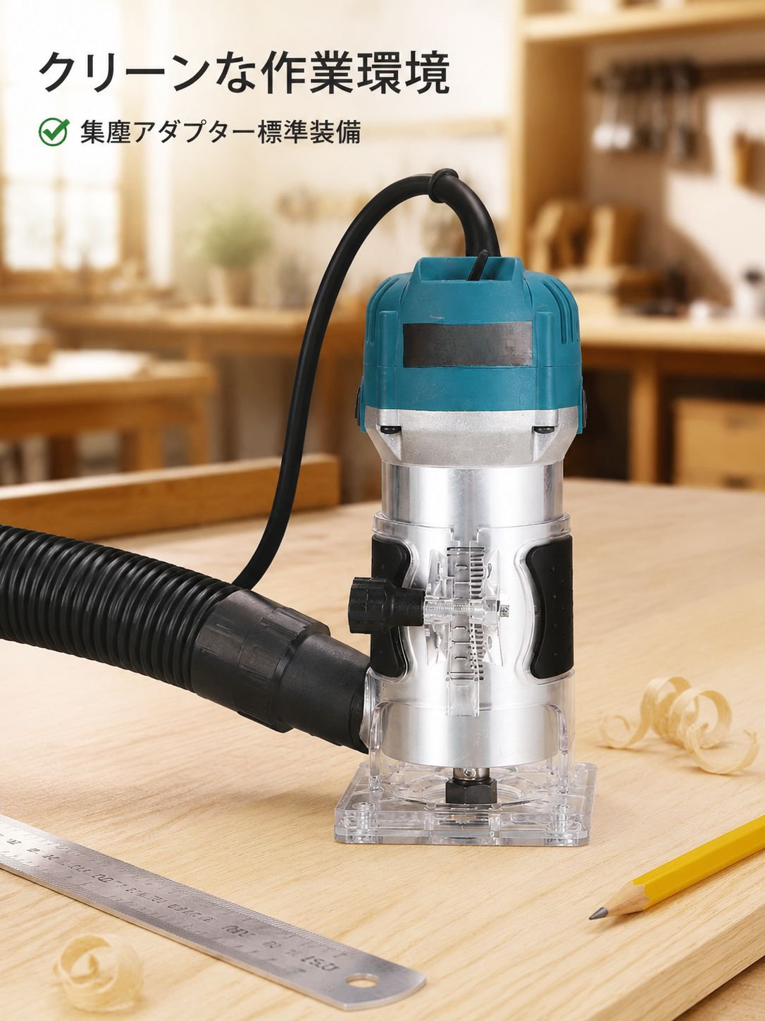 木工専用電動トリマー