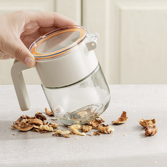 주방용 조미료 보관함 유리 소금통 밀폐 방습 조미료 전용