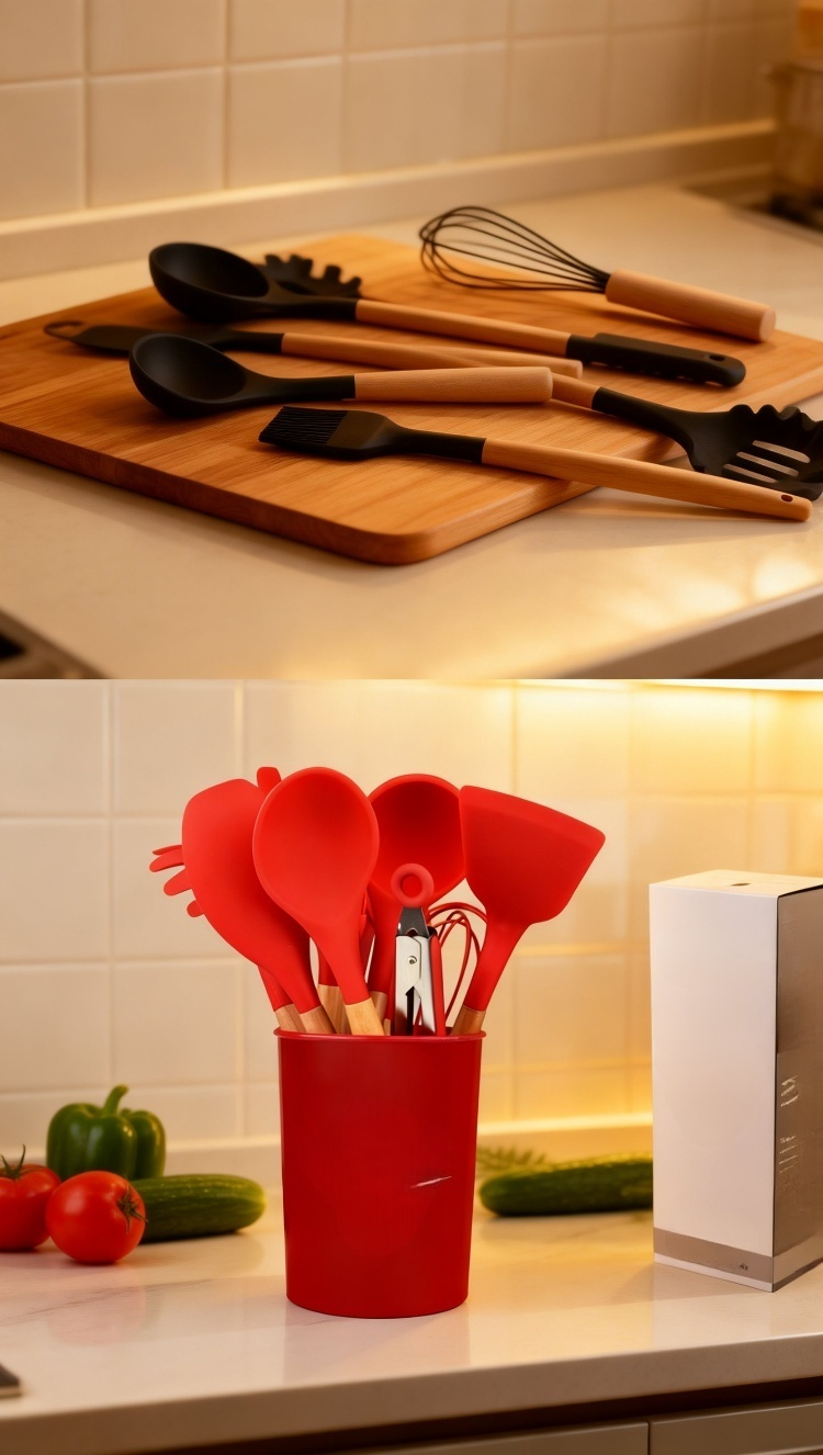 ชุดเครื่องครัวซิลิโคนสำหรับทำอาหารทุกประเภท