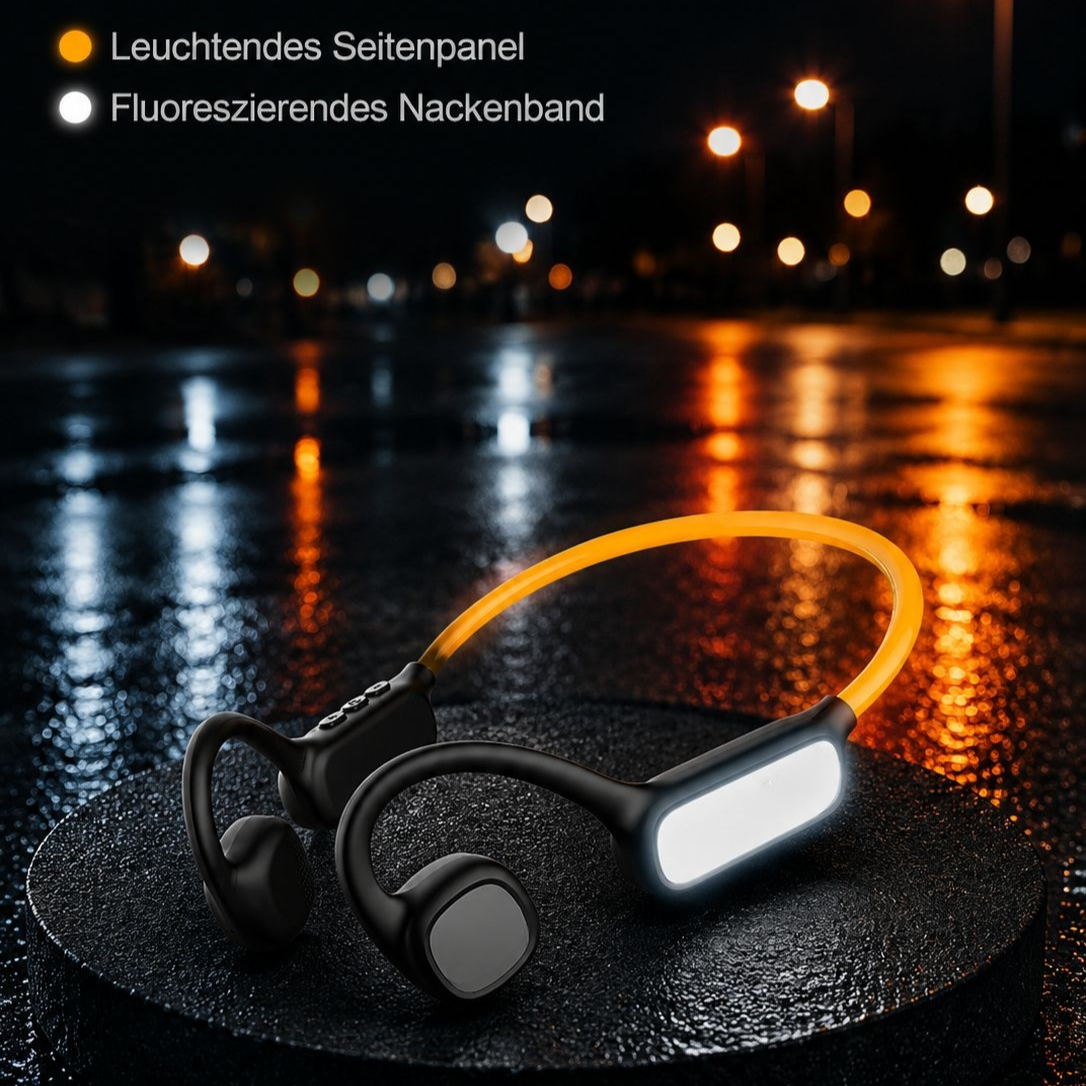 2025 neue leuchtende Luftleitung Bluetooth-Kopfhörer