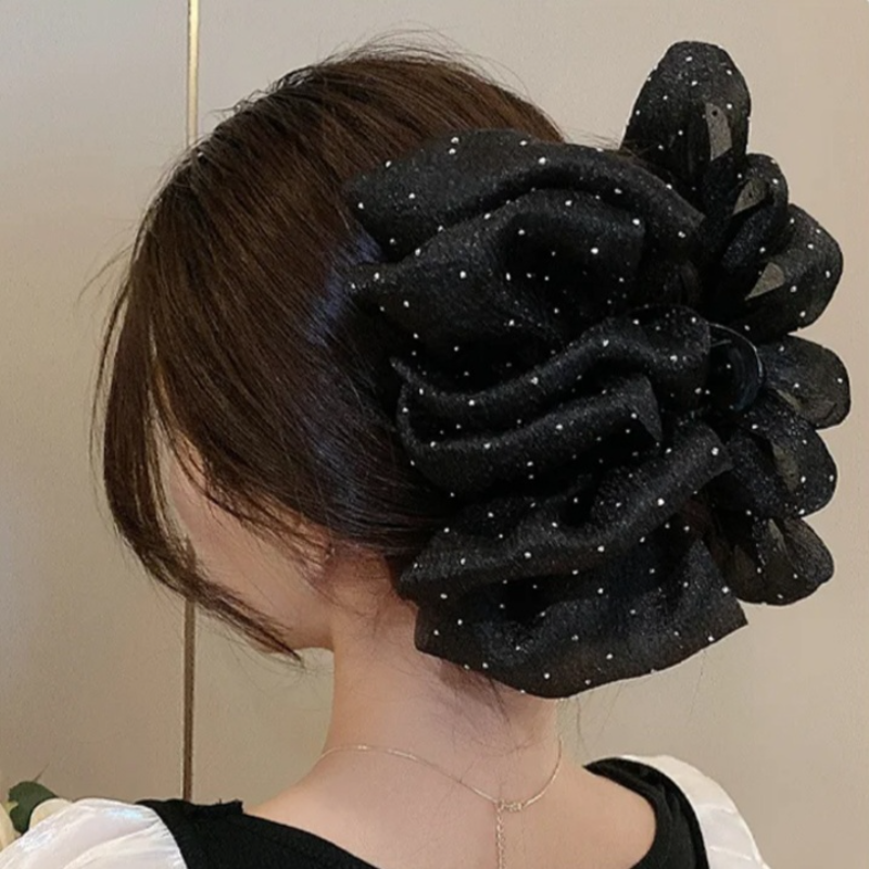 プリンセス風リボン付きヘアピン